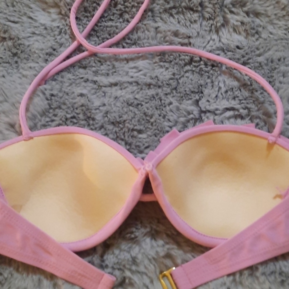 Pink Ruffle Bikini Top - Picture 9 of 9